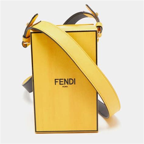 fendi yellow box bag|fendi bag yellow eyes.